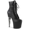 Pleaser Shoes By Pleaser USA BONDGIRL-1020PK Pleaser Shoes Gun Heel Exotic Dancer Boot Booties And Ankle High Boots