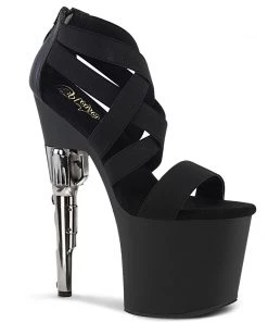 Pleaser Shoes By Pleaser USA 7 Inch Heels BONDGIRL-769 Pleaser Shoes Platform Gun Heel Exotic Dancer Shoes