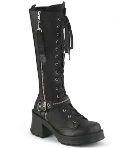 BRATTY-206 Demonia Shoes Knee High Gothic Boot Women's Demonia Footwear