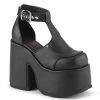 CAMEL-103 Demonia Shoes Black Vegan Leather Gothic Shoe Women's Demonia Footwear