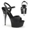 Pleaser Shoes By Pleaser USA CAPTIVA-609 Pleaser Shoes Rhinestone Heel Stripper Shoes 6 Inch Heels