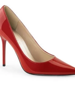 Pleaser Shoes By Pleaser USA CLASSIQUE-20 Pleaser Shoes Red Patent Pump Sexy Pumps