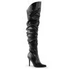 Pleaser Shoes By Pleaser USA Halloween Costume Footwear CLASSIQUE-3011 Pleaser Shoes Thigh High Scrunch Sexy Boot