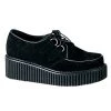 CREEPER-101 Demonia Shoes Rockabilly Creeper Suede Shoe