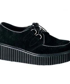 CREEPER-101 Demonia Shoes Rockabilly Creeper Suede Shoe