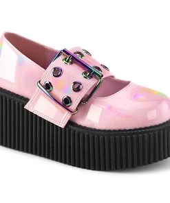 CREEPER-230 Demonia Shoes Pink Maryjane Creeper
