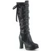 Demonia Shoes Women's Demonia Footwear CRYPTO-106 Gothic Knee High Demonia Boot