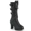 CRYPTO-67 Demonia Shoes Mid Calf Gothic Boot