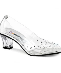 Funtasma Costume Footwear CRYSTAL-100 Funtasma Shoes Cinderella Halloween Costume Shoe Halloween Costume Footwear