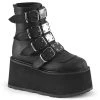 Women's Demonia Footwear DAMNED-105 Demonia Shoes Gothic Ankle Boots