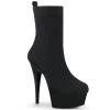 Pleaser Shoes By Pleaser USA Booties And Ankle High Boots DELIGHT-1002 Platform Pull On Stripper Ankle Boot