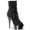 Pleaser Shoes By Pleaser USA DELIGHT-1008SQ Pleaser Shoes Clearance Sequin Sexy Boots