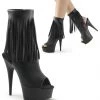Pleaser Shoes By Pleaser USA DELIGHT-1019 Pleaser Shoes Fringe Open Toe Platform Sexy Boot