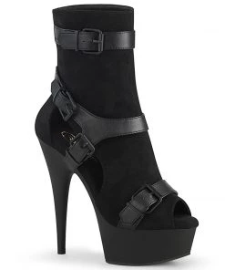 Pleaser Shoes By Pleaser USA DELIGHT-1037 Pleaser Shoes Faux Suede Sexy Ankle Boot