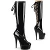 Pleaser Shoes By Pleaser USA Knee High And Mid Calf Boots DELIGHT-2029 Pleaser Shoes Knee High Stripper Boots