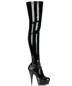Pleaser Shoes By Pleaser USA DELIGHT-3000 Pleaser Shoes Thigh High Sexy Boots Thigh High Boots
