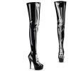 Pleaser Shoes By Pleaser USA DELIGHT-3000BONE Pleaser Shoes Thigh High Boot