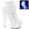 Pleaser Shoes By Pleaser USA Halloween Costume Footwear DELIGHT-600SK-02 Pleaser Shoes Clearance Sale Canvas High Heel Sneaker