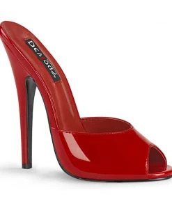 Sexy Sandals DOMINA-101 Devious Shoes Red Stiletto High Heel Sandals