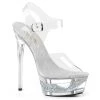 Pleaser Shoes By Pleaser USA 6 Inch Heels ECLIPSE-608DM Pleaser Shoes Clear Pole Dancing Shoe