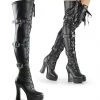 Pleaser Shoes By Pleaser USA ELECTRA-3028 Pleaser Shoes Thigh High Sexy Boot Halloween Costume Footwear
