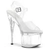 Pleaser Shoes By Pleaser USA ESTEEM-708 Pleaser Shoes Clear Platform Pole Dancing Shoes