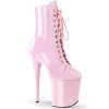 Pleaser Shoes By Pleaser USA Booties And Ankle High Boots FLAMINGO-1020 Pleaser Shoes Baby Pink Exotic Dancer Boot