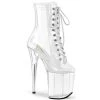 Pleaser Shoes By Pleaser USA FLAMINGO-1020C Pleaser Shoes Clear Platform Exotic Dancer Boot