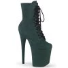 Pleaser Shoes By Pleaser USA FLAMINGO-1020FS Pleaser Shoes Green Platform Exotic Dancer Boots Booties And Ankle High Boots
