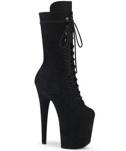 Pleaser Shoes By Pleaser USA FLAMINGO-1050FS 8 Inch Heel Mid Calf Stripper Boot Knee High And Mid Calf Boots