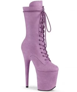 Pleaser Shoes By Pleaser USA FLAMINGO-1050FS Lilac 8 Inch Stiletto Exotic Dancer Boots