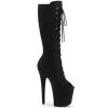 Pleaser Shoes By Pleaser USA FLAMINGO-2051FS Pleaser Shoes Faux Suede Stripper Knee Boots Knee High And Mid Calf Boots