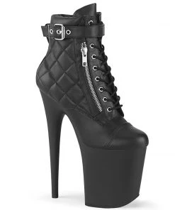 Pleaser Shoes By Pleaser USA FLAMINGO-800-05 Pleaser Shoes Quilted Exotic Dancer Bootie