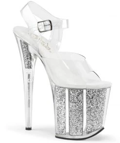 Pleaser Shoes By Pleaser USA FLAMINGO-808G Pleaser Shoes 8 Inch Stiletto Heel Stripper Shoe 8 Inch Heels