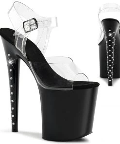 Pleaser Shoes By Pleaser USA FLAMINGO-808LS Pleaser Shoes Platform Exotic Dancer Shoes 8 Inch Heels