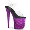 Pleaser Shoes By Pleaser USA FLAMINGO-808MSLG Pleaser Shoes Purple Mermaid Stripper Shoes