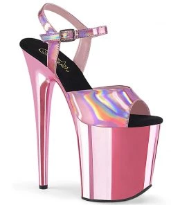 Pleaser Shoes By Pleaser USA FLAMINGO-809HG Pleaser Shoes Hologram Exotic Dancer Shoes