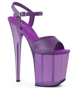 Pleaser Shoes By Pleaser USA FLAMINGO-809T Pleaser Shoes Clearance Purple Platform Exotic Dancer Shoe