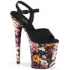 Pleaser Shoes By Pleaser USA FLAMINGO-809WR Pleaser Shoes Floral Platform Exotic Dancer Shoe