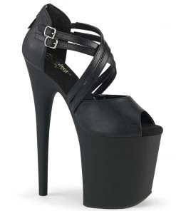 Pleaser Shoes By Pleaser USA FLAMINGO-865 Pleaser Shoes 8 Inch Heel Peep Toe Exotic Dancer Shoe