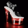 Pleaser Shoes By Pleaser USA FLASHDANCE-708 Pleaser Shoes Light Up 7 Inch Pole Dancing Shoes