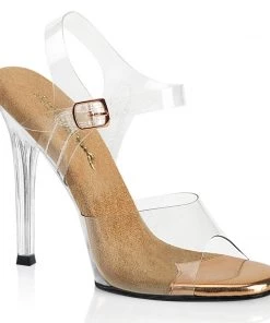 Fabulicious Shoes By Pleaser USA GALA-08 Clear High Heel Sexy Sandal