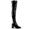 Funtasma Costume Footwear GOGO-3000 Funtasma Shoes Thigh High Black Patent Gogo Boots Halloween Costume Footwear