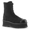 GRAVEDIGGER-10 Demonia Shoes Canvas Gothic Boots