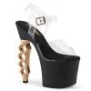 Pleaser Shoes By Pleaser USA IRONGRIP-708 Pleaser Shoes Brass Knuckle Heel Exotic Dancer Boot Halloween Costume Footwear