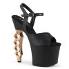 Pleaser Shoes By Pleaser USA 7 Inch Heels IRONGRIP-709 Pleaser Shoes Brass Knuckle Heel Stripper Shoes