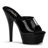 Pleaser Shoes By Pleaser USA KISS-201 Pleaser Shoes Black Patent Platform Stripper Shoe