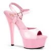 Pleaser Shoes By Pleaser USA 6 Inch Heels KISS-209 Pleaser Shoes Baby Pink Pole Dancing Sandal