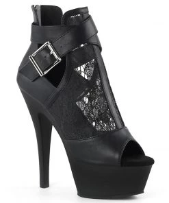 Pleaser Shoes By Pleaser USA KISS-257 Pleaser Shoes Clearance Platform Bootie Booties And Ankle High Boots