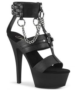 Pleaser Shoes By Pleaser USA 6 Inch Heels KISS-261 Pleaser Shoes Chain Stripper Shoes